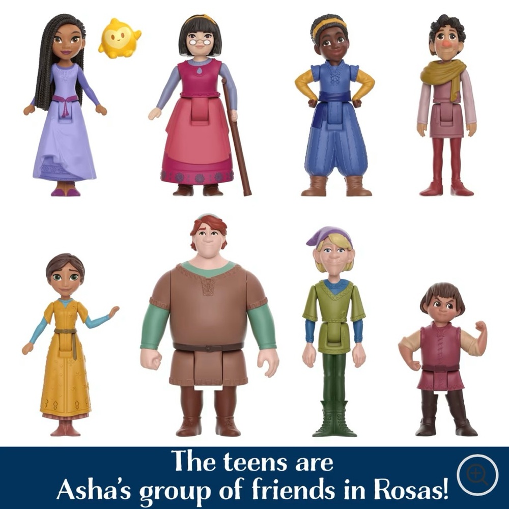 Disney Wish The Teens Pack 9 Characters Pack